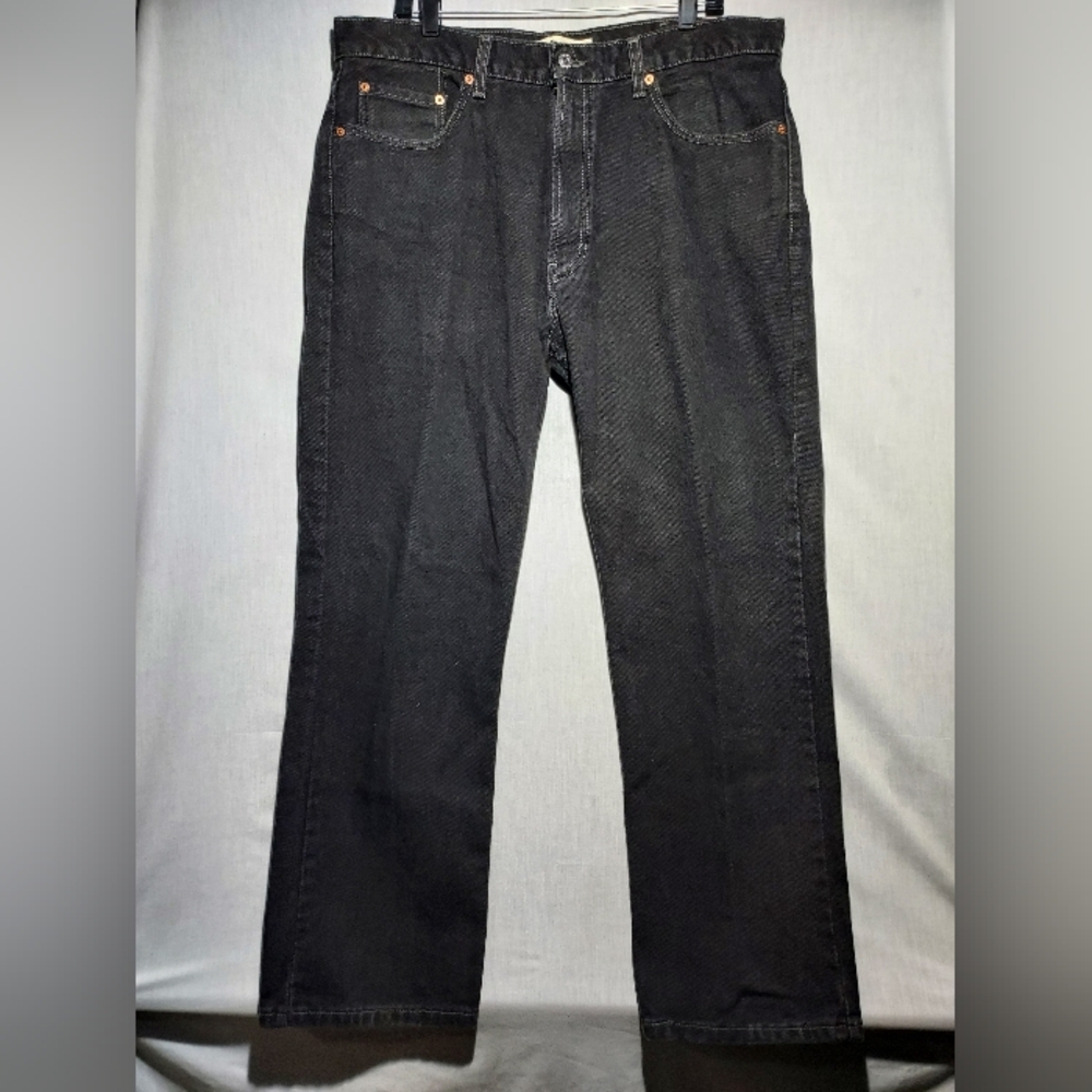Vintage Levi's 505 Regular‎ Fit Black Wash Made In Canada 100% Cotton 38 X 30